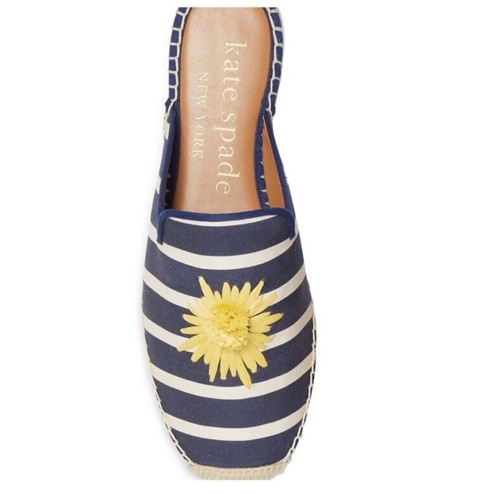 Kate Spade Navy and White Striped Flats - Picture 5 of 9